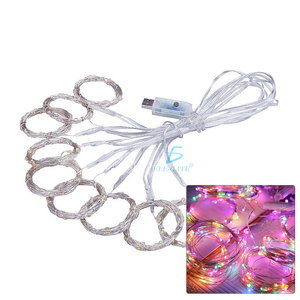 Led Curtain <b>Light</b> <b>String</b> 3mRgb Color Changing With Remote Control For Christmas Decoration - Product Image 4