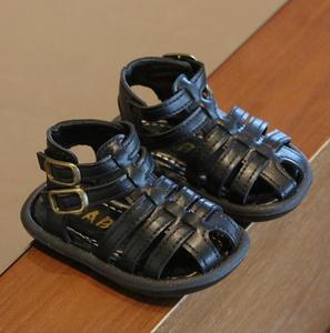 Zomer Nieuwe Kinder Zachte Zomer Nieuwe Kinder Zachte Onderkant Cool Lederen Sandalen Ademend Kinderen Leren Romeinse Sandalen - Product Image 6