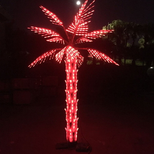 Coconut Palm Tree LED <strong>Lighted</strong> <strong>Outdoor</strong> Christmas Event Decorations Waterproof <strong>String</strong> Style Warm White Red Green Emitting Colors - Product Image 2