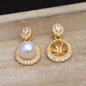 Juego de Perlas de Plata S925, Accesorios de Joyería DIY, Base para Pendientes, Broche, Colgante, 5772, para Hacer Cuentas Variadas, Viene en Bolsa - Product Image 4