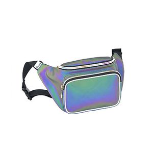 Bolso de Cintura Dorado para Mujer, Color Rosa, con Cierre de Cremallera, Resistente al Agua, Brillante, Holográfico, para Festivales y Viajes - Product Image 6