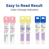 Tube indicateur stérile autoclavable jetable à changement de couleur biologique personnalisable et autonome