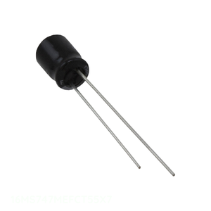 Condensateur à traversée radiale 47 µF 16V 20% 16MS747MEFCT55X7 en aluminium, distributeur agréé - Product Image 1