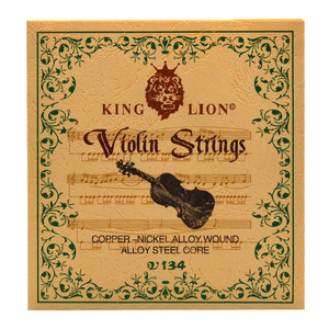 Cordes de violon King Lion en alliage cuivre-nickel, âme en acier allié, .010-.033, pièces de violon - Product Image 1