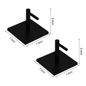 Từ giữ khăn giấy tủ lạnh Heavy Duty Wall Mount Hook chủ kim loại màu đen móc từ cho cuộc sống dễ dàng - Product Image 5