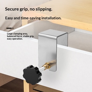Drawer Installation Gadget Dual-Purpose Stainless Steel Thickened Auxiliary Fixing <b>Clip</b> Woodworking <b>Clamp</b> Tool Mj-65 Stainless S - Product Image 2