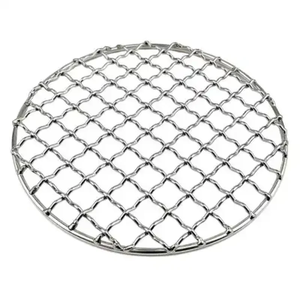 <span class=keywords><strong>Grille</strong></span> de cuisson ronde en acier inoxydable de 12 pouces de diamètre pour four électrique de restaurant commercial - Product Image 1