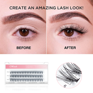 Nhãn Hiệu Riêng Vegan Tổng Hợp Cá Nhân Lông Mi Cụm 20D Nhiệt Ngoại Quan 12 Hàng 0.07Mm Nhìn Tự Nhiên Lông Mi Giả - Product Image 2