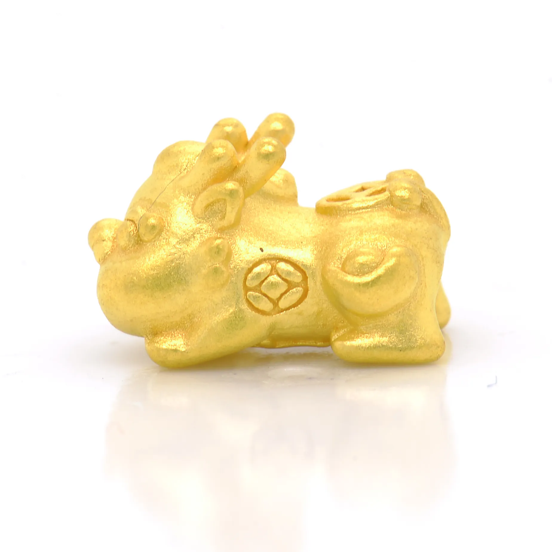 24k Pure Gold 3D Hard Gold Pixiu Pure Gold 24K Pixiu Pendant