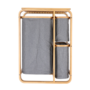 Bamboo <strong>Wood</strong> <strong>Laundry</strong> Hamper Organize Bamboo <strong>Laundry</strong> <strong>Basket</strong> - Product Image 2
