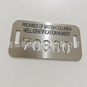 Placa de identificación de aluminio con especificaciones personalizadas para muebles y electrodomésticos, acabado espejo, serigrafiada, grabada en relieve y estampada. - Product Image 5