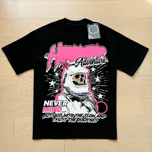 Camiseta de Diseño para Hombre, Estampada, 100% Algodón, Manga Corta, Transpirable, Holgada, Estilo Oversize - Product Image 3