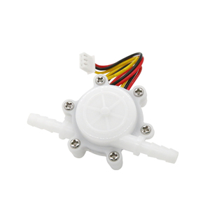 Capteur de débit en plastique POM OEM Dijiang ZJ-2103, compteur à effet Hall à turbine à impulsions NPN, débitmètre 0,01-1,5/0,3-5 LPM pour filtre RO - Product Image 1