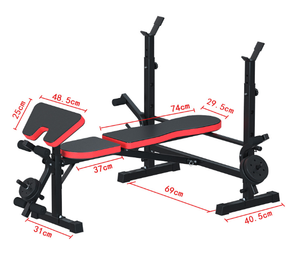 Ensemble de barres d'haltères réglables, poids de musculation pour <span class=keywords><strong>banc</strong></span> de musculation, poids pour machine à développé pectoraux, sport - Product Image 2