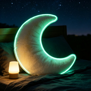 Almohada de Luna Suave y Segura para los Ojos, Compañero de Sueño de Peluche para Niños que se Asustan de la Noche, Regalo Personalizable para las Fiestas - Product Image 2