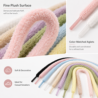 Lacets en chenille doux et moelleux en gros pour baskets OEM ODM Mingjia