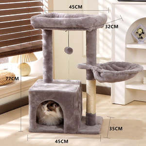 Gran oferta, torre de árbol de gato grande de lujo, madera resistente, estilo moderno, superventas, raspador de Sisal <span class=keywords><strong>para</strong></span> <span class=keywords><strong>gatos</strong></span> - Product Image 2