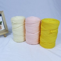 Fil à T-shirt en polyester 150D ultra-fin et doux, en Dacron, teint en vrac style FDY, pour le tricot et le crochet à la main, vente en gros