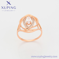 A00913328 XUPING chapado en oro rosa conjunto de joyería de lujo ambiental cobre blanco CZ anillo pendientes para mujer