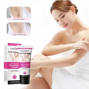 OEM SADOER crema depilatoria organica crema depilatoria naturale per le gambe del braccio di bellezza sbiancante delicata permanente