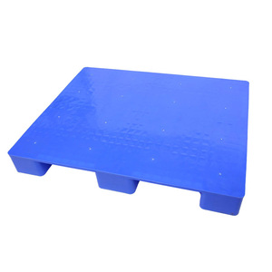 Paleta de Plástico Hengfeng 1210 Plana de Nueve Patas Azul con Entrada de 4 Vías de Una Sola Cara para Uso en Logística de Almacén y Fábrica - Product Image 4