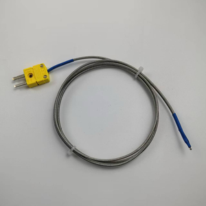 1m yüksek sıcaklı<span class=keywords><strong>k</strong></span> uzatma tel fişi termokupl sensörü ile <span class=keywords><strong>K</strong></span> tipi termokupl - Product Image 3