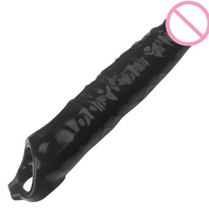 Sexspielzeug Romantische Wolf Zahn abdeckung Vergrößerte und verlängerte Kristalls imulation Penis abdeckung Silikon - Product Image 6