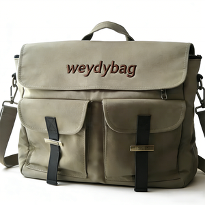Bolsa de Lona Resistente con Logotipo Personalizado, Bolsa de Viaje Tipo Bandolera, Gran Capacidad y Múltiples Bolsillos, Maletín de Trabajo Elegante, Bolsa de Lona - Product Image 5
