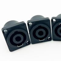 Connecteur Speakon 4 pôles NL4FC, XLR 4 broches mâle/femelle, gris, prise haut-parleur haut de gamme pour systèmes audio professionnels