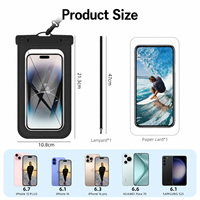 Étuis de téléphone portable étanches universels en PVC de haute qualité pochette de sac étanche sac de téléphone portable étanche