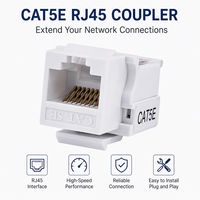 Module réseau K&R-8100 CAT5E pour ordinateurs, interface RJ45, accessoires de panneau pour câbles Super 5E, blanc PC/QSn6.5-0.1, étain-phosphore