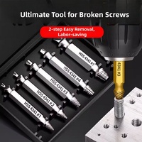 Kit d'extracteurs de vis industriels à double extrémité en acier rapide 3-18 mm pour vis cassées et abîmées