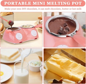 Station de fusion électrique polyvalente à 2 bacs en aluminium pour chocolat, cire et beurre – Offre spéciale avec option de logo personnalisé - Product Image 5