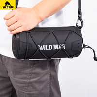 WILDMAN GX300 Sacoche de guidon de vélo à libération rapide 2L en PU imperméable pour accessoires de vélo électrique