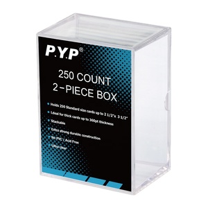 Caja Transparente para Cartas con Logotipo <span class=keywords><strong>PYP</strong></span>, a Prueba de Polvo y Humedad, para Cartas de Juego, Cartas Detalladas y Joyería - Venta al Por Mayor - Product Image 4