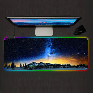 RGB thăng hoa bàn Mat Mousepad biểu tượng tùy chỉnh không dây sạc xl xxl RGB chơi game bàn phím chuột Pad - Product Image 5