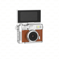 Caméra à écran rabattable en alliage de zinc S169, vidéo HD 1080P, écran IPS de 1,47 pouces, batterie de 180 mAh, capteur CMOS, carte TF avec cordon, OEM