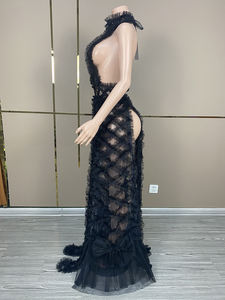 NOVANCE Y3565-C 卸売 レディース服 バックレスドレス セクシーな女性用ノースリーブマタニティドレス 写真撮影用 ロングドレス プロム用 - Product Image 2