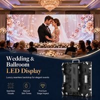 Pantalla LED para Bodas P4.81, Pantalla LED de Alquiler para Interiores de 500x1000mm, 3840Hz, Video Wall para Escenarios, Salones de Baile, Eventos