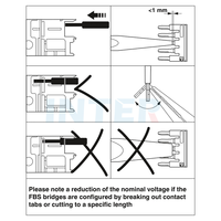 3030213 FBS 10-5 terminale su guida Din ponticello per morsettiera a ponte Plug-in a ponte fisso