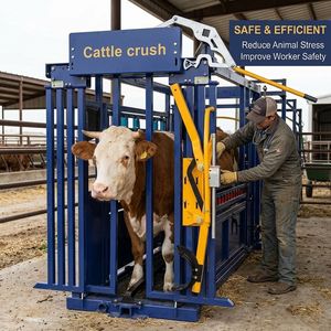 Automatic Manual Cow Crush <strong>Cattle</strong> Squeeze Chute Livestock with Scales Steel and Metal Farm Equipment for <strong>Cattle</strong> - Product Image 1