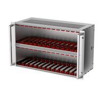 RDEKONO Eurorack 6U 19 pouces en aluminium Schroff 3U (3+1/6+1)U Subrack Card Chassis CPCI/ATCA/VPX IP66 Boîtier superposé