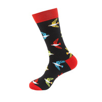 Chaussettes en coton peigné colorées et amusantes pour homme et femme, chaussettes en coton personnalisées, vente en gros
