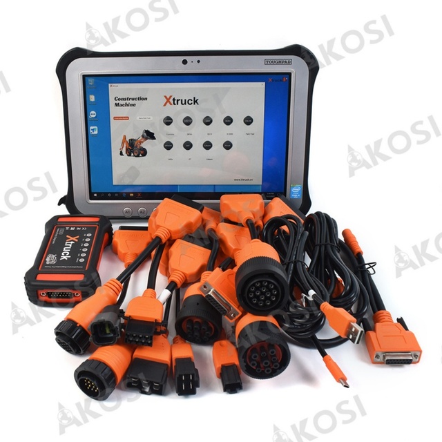 7 in 1 Heavy Duty Truck X Truck Y009 Universal Diesel Machinery Multifunctional Auto Repair Diagnostic Tools+FZ G1 Tablet