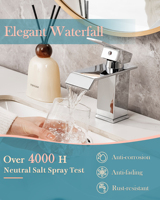 Offre Spéciale salle de bain Chrome lavabo robinet bain mélangeur cascade évier robinet