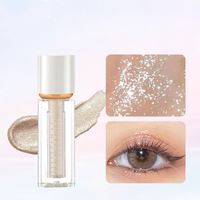 Fard à paupières liquide OEM, marque privée, maquillage pour les yeux, paillettes roses, fard à paupières liquide scintillant