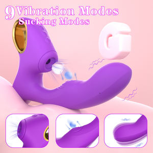 S-hande 3 1 Clitoral Suction Cup <b>Vibrator</b> G-spot Stimulation USB Rechargeable IPX7 Waterproof 9 Frequencies Non-Lubricated Adult - Product Image 4