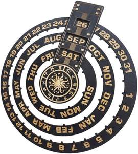 <span class=keywords><strong>2023</strong></span> rétro en bois <span class=keywords><strong>calendrier</strong></span> perpétuel noël tenture murale décor à la maison <span class=keywords><strong>calendrier</strong></span> Souvenir cadeaux <span class=keywords><strong>jardin</strong></span> ornement - Product Image 1