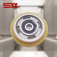 Roue de guidage pour ascenseur à grande vitesse 105x22mm avec roulement 6302, en polyuréthane résistant à l'usure, pièces de rechange universelles pour ascenseur