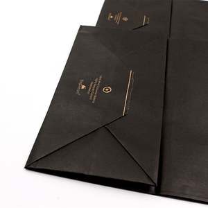 Bolsa de Papel Kraft Negra Grande con Impresión a Todo Color, China - Product Image 5